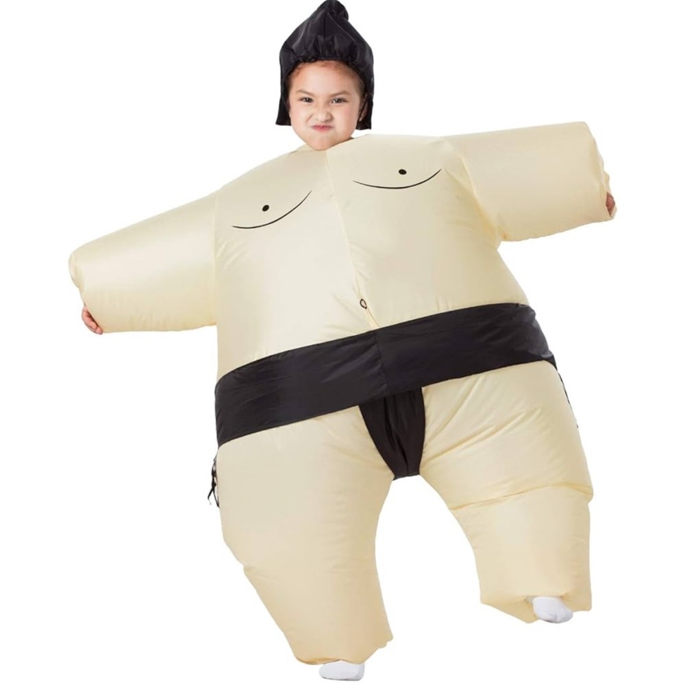 Sumo Wrestler Inflatable Costume, Kids OS